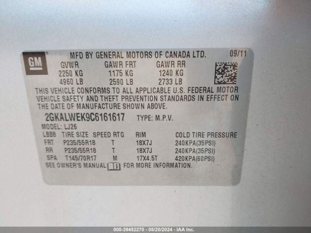 Photo 8 VIN: 2GKALWEK9C6161617 - GMC TERRAIN 