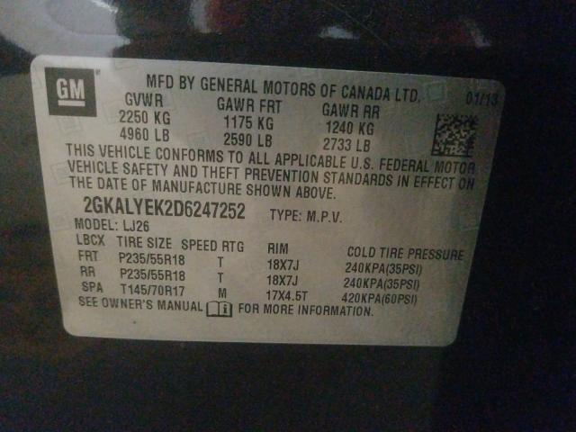 Photo 9 VIN: 2GKALYEK2D6247252 - GMC TERRAIN DE 