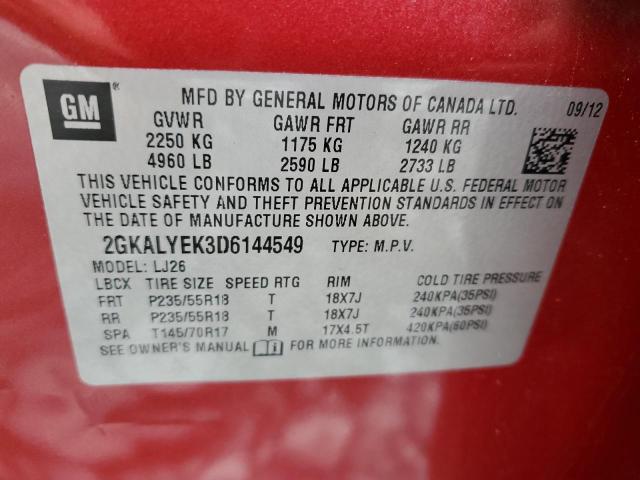 Photo 12 VIN: 2GKALYEK3D6144549 - GMC TERRAIN DE 