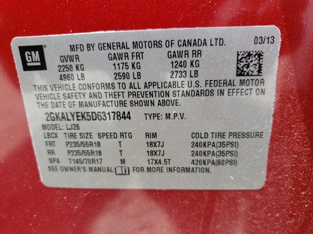 Photo 11 VIN: 2GKALYEK5D6317844 - GMC TERRAIN DE 