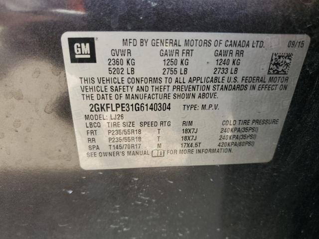 Photo 12 VIN: 2GKFLPE31G6140304 - GMC TERRAIN 