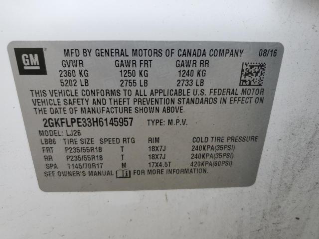 Photo 12 VIN: 2GKFLPE33H6145957 - GMC TERRAIN 