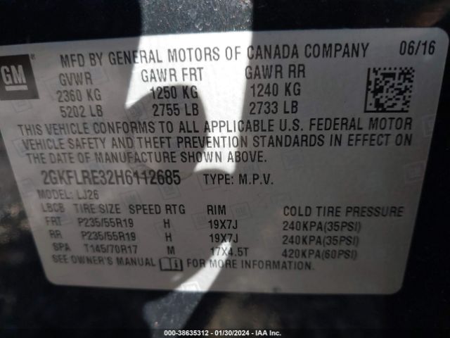 Photo 8 VIN: 2GKFLRE32H6112685 - GMC TERRAIN 