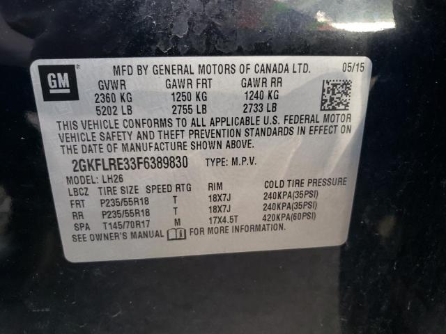 Photo 12 VIN: 2GKFLRE33F6389830 - GMC TERRAIN SL 