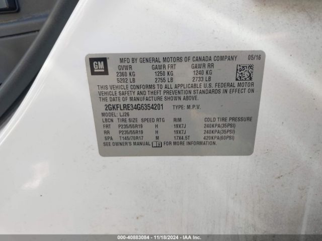 Photo 8 VIN: 2GKFLRE34G6354201 - GMC TERRAIN 