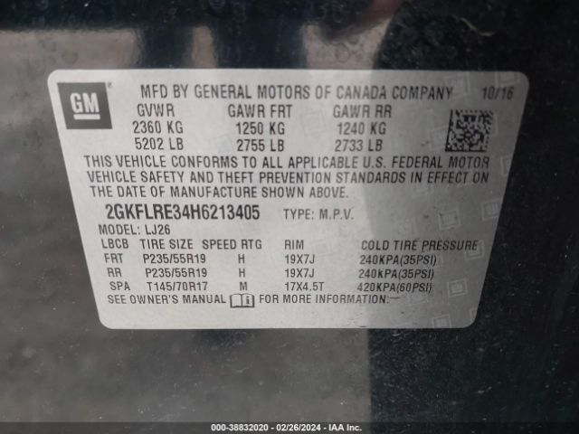 Photo 8 VIN: 2GKFLRE34H6213405 - GMC TERRAIN 