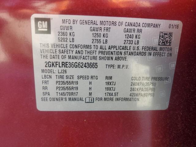 Photo 13 VIN: 2GKFLRE36G6243665 - GMC TERRAIN DE 