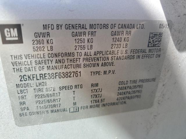 Photo 12 VIN: 2GKFLRE38F6382761 - GMC TERRAIN SL 