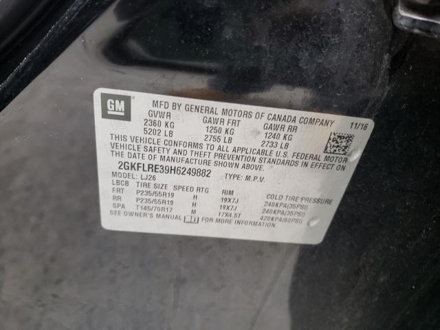 Photo 9 VIN: 2GKFLRE39H6249882 - GMC TERRAIN DE 