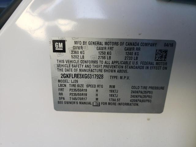 Photo 12 VIN: 2GKFLRE3XG6317928 - GMC TERRAIN DE 