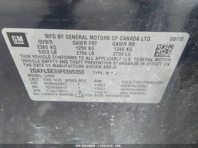 Photo 8 VIN: 2GKFLSE39F6395350 - GMC TERRAIN 