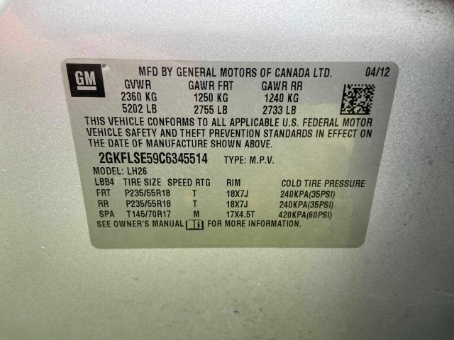 Photo 9 VIN: 2GKFLSE59C6345514 - GMC TERRAIN SL 