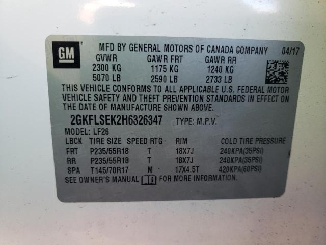 Photo 11 VIN: 2GKFLSEK2H6326347 - GMC TERRAIN 