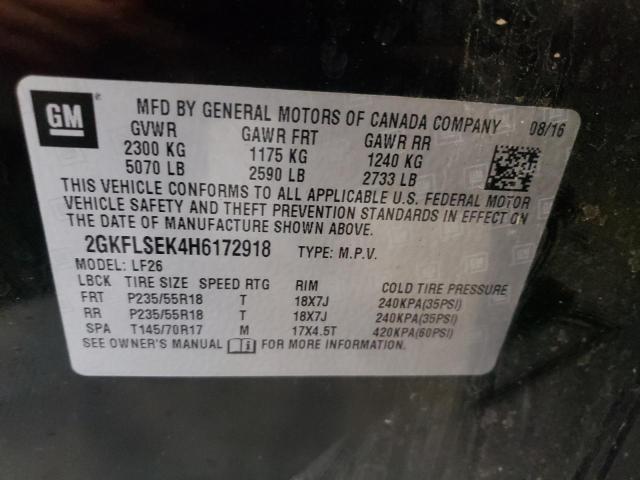 Photo 12 VIN: 2GKFLSEK4H6172918 - GMC TERRAIN SL 