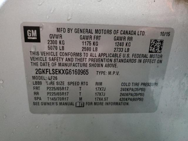 Photo 13 VIN: 2GKFLSEKXG6160965 - GMC TERRAIN 