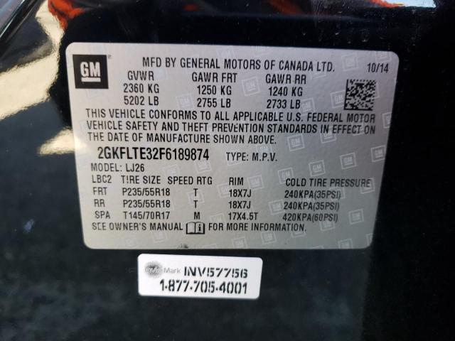 Photo 9 VIN: 2GKFLTE32F6189874 - GMC TERRAIN SL 