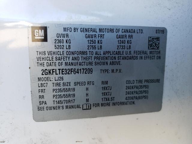 Photo 11 VIN: 2GKFLTE32F6417209 - GMC TERRAIN SL 