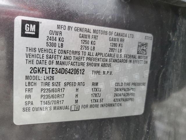 Photo 12 VIN: 2GKFLTE34D6420612 - GMC TERRAIN 