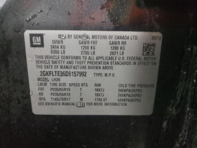 Photo 9 VIN: 2GKFLTE36D6157992 - GMC TERRAIN SL 