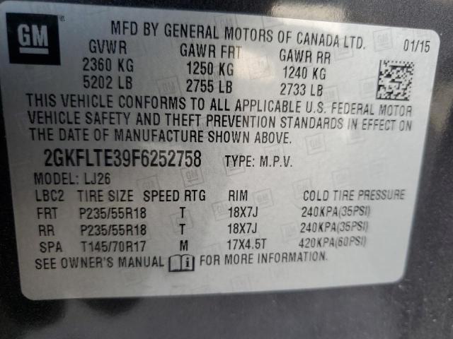 Photo 12 VIN: 2GKFLTE39F6252758 - GMC TERRAIN SL 