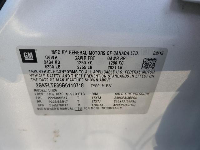 Photo 12 VIN: 2GKFLTE39G6110718 - GMC TERRAIN SL 