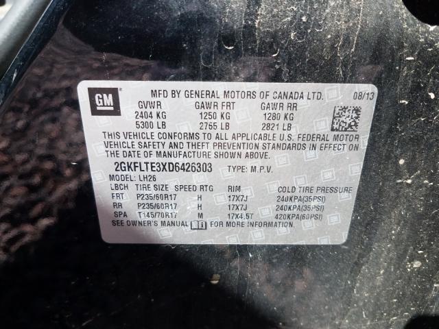 Photo 9 VIN: 2GKFLTE3XD6426303 - GMC TERRAIN SL 