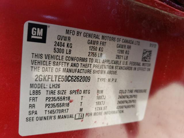 Photo 12 VIN: 2GKFLTE50C6262009 - GMC TERRAIN 