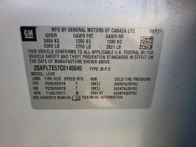 Photo 11 VIN: 2GKFLTE57C6145849 - GMC TERRAIN SL 