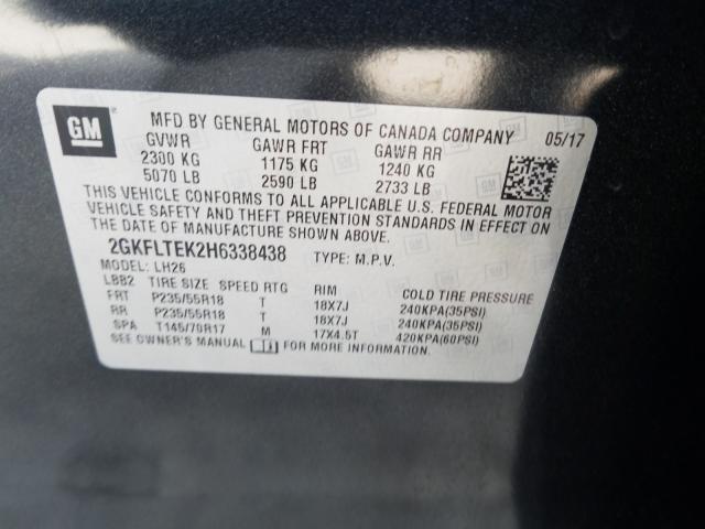 Photo 9 VIN: 2GKFLTEK2H6338438 - GMC TERRAIN SL 