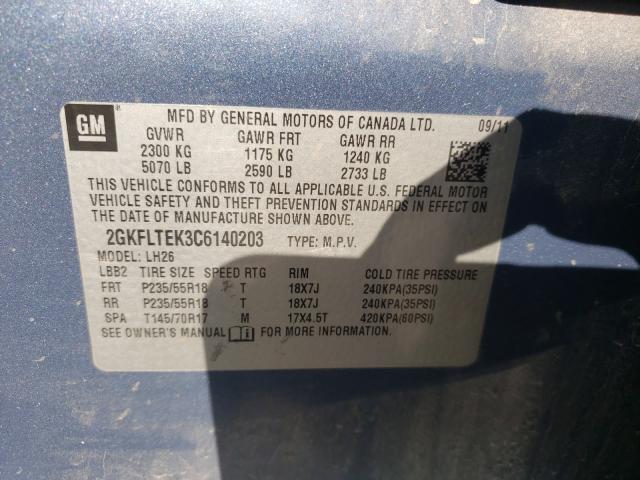 Photo 9 VIN: 2GKFLTEK3C6140203 - GMC TERRAIN SL 