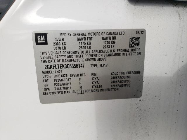 Photo 12 VIN: 2GKFLTEK3C6356147 - GMC TERRAIN SL 