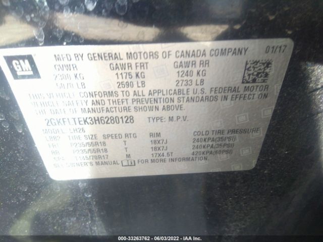 Photo 8 VIN: 2GKFLTEK3H6280128 - GMC TERRAIN 