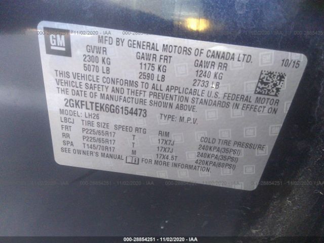 Photo 8 VIN: 2GKFLTEK6G6154473 - GMC TERRAIN 