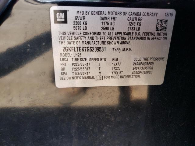 Photo 12 VIN: 2GKFLTEK7G6209531 - GMC TERRAIN 