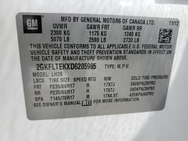 Photo 12 VIN: 2GKFLTEKXD6205985 - GMC TERRAIN 