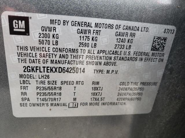 Photo 9 VIN: 2GKFLTEKXD6425014 - GMC TERRAIN 