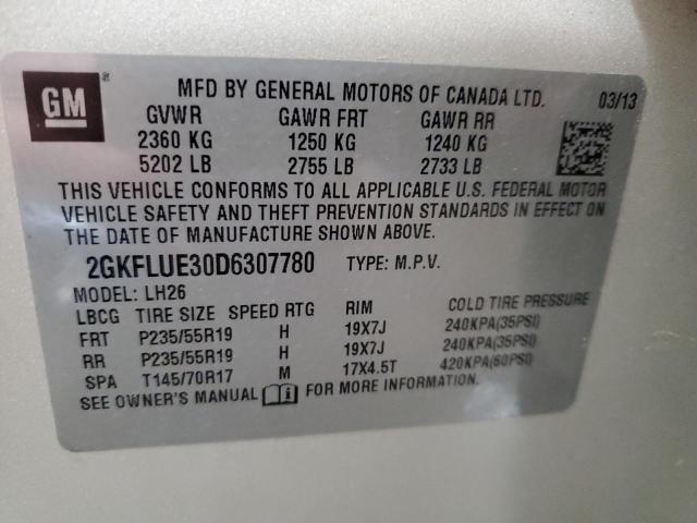 Photo 12 VIN: 2GKFLUE30D6307780 - GMC TERRAIN SL 