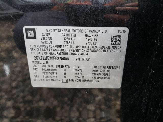 Photo 9 VIN: 2GKFLUE30F6375855 - GMC TERRAIN DE 