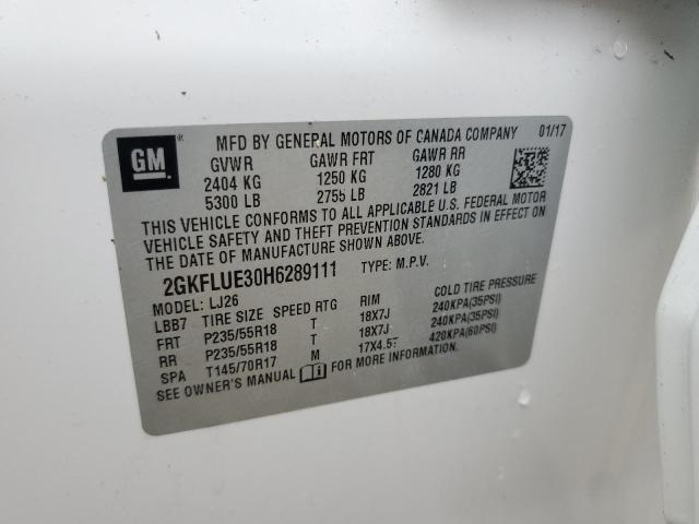 Photo 12 VIN: 2GKFLUE30H6289111 - GMC TERRAIN SL 