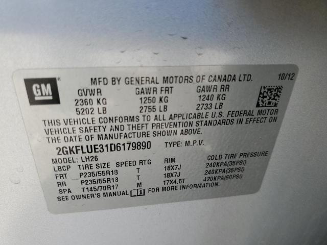 Photo 12 VIN: 2GKFLUE31D6179890 - GMC TERRAIN SL 