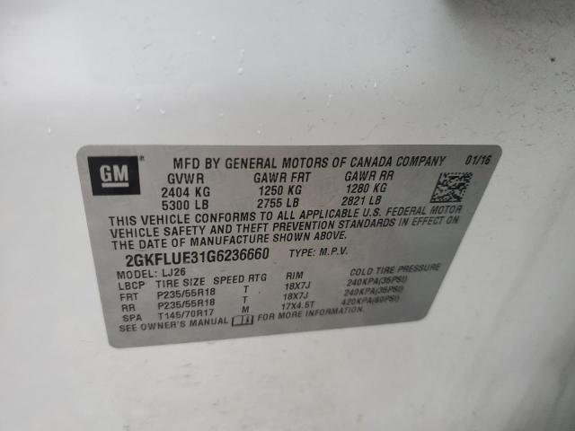 Photo 11 VIN: 2GKFLUE31G6236660 - GMC TERRAIN 