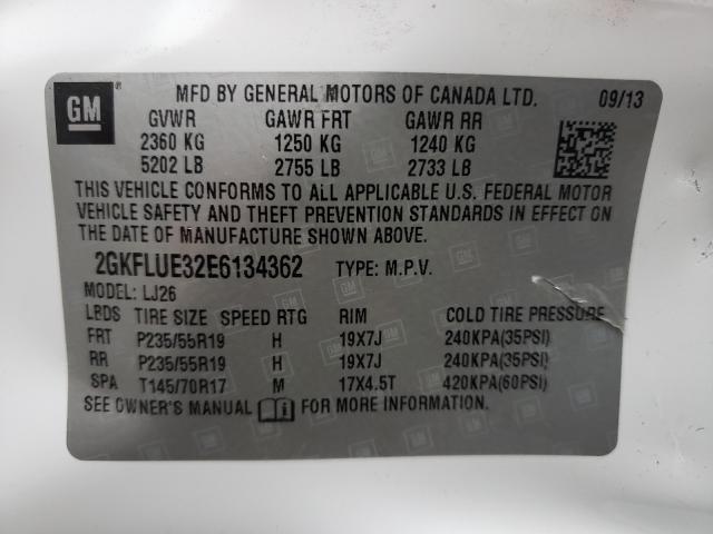 Photo 9 VIN: 2GKFLUE32E6134362 - GMC TERRAIN DE 