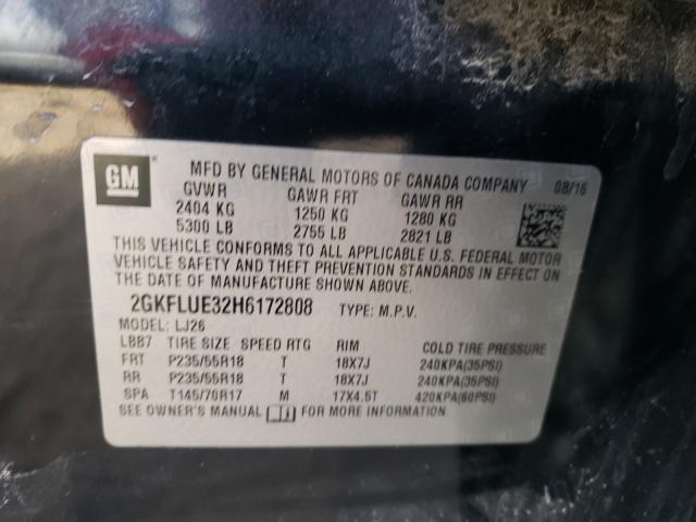 Photo 9 VIN: 2GKFLUE32H6172808 - GMC TERRAIN SL 