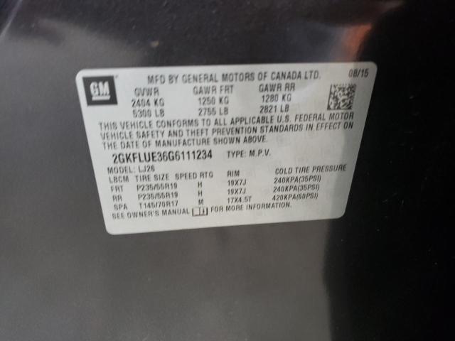 Photo 11 VIN: 2GKFLUE36G6111234 - GMC TERRAIN SL 