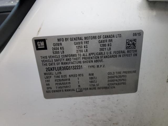 Photo 12 VIN: 2GKFLUE36G6132231 - GMC TERRAIN SL 