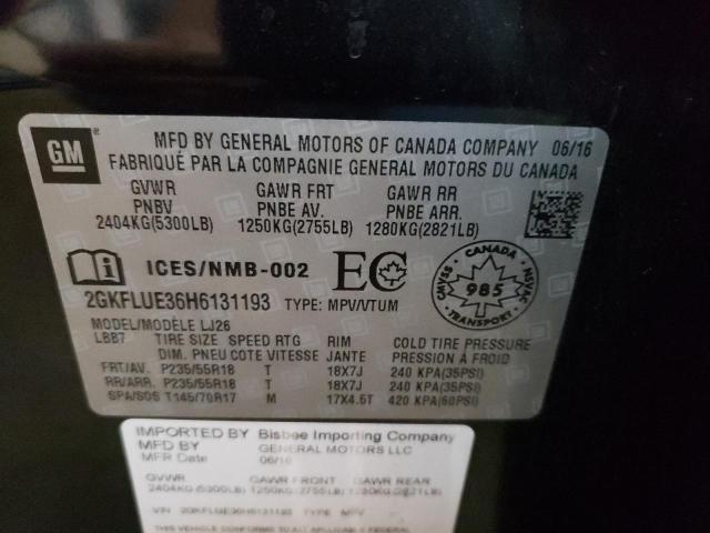 Photo 9 VIN: 2GKFLUE36H6131193 - GMC TERRAIN SL 