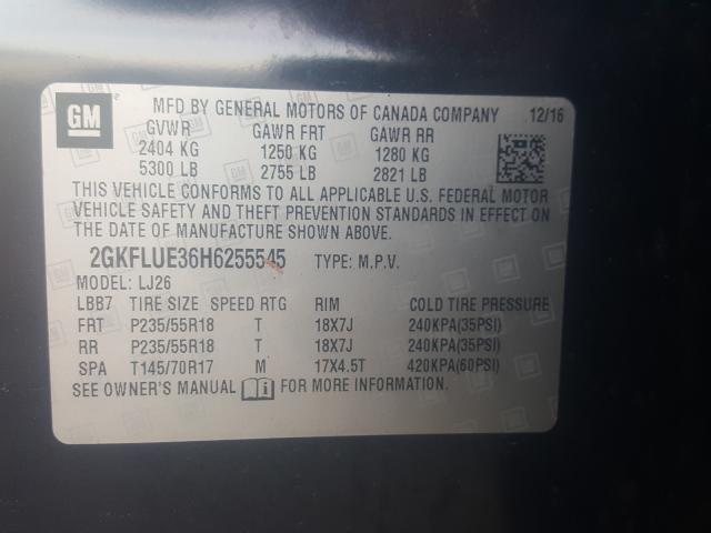 Photo 9 VIN: 2GKFLUE36H6255545 - GMC TERRAIN SL 