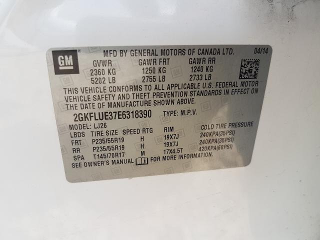 Photo 9 VIN: 2GKFLUE37E6318390 - GMC TERRAIN DE 