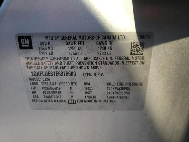 Photo 11 VIN: 2GKFLUE37E6376600 - GMC TERRAIN DE 