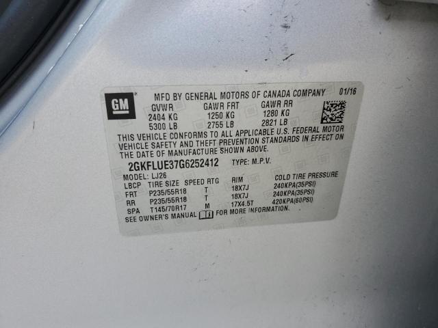 Photo 12 VIN: 2GKFLUE37G6252412 - GMC TERRAIN SL 